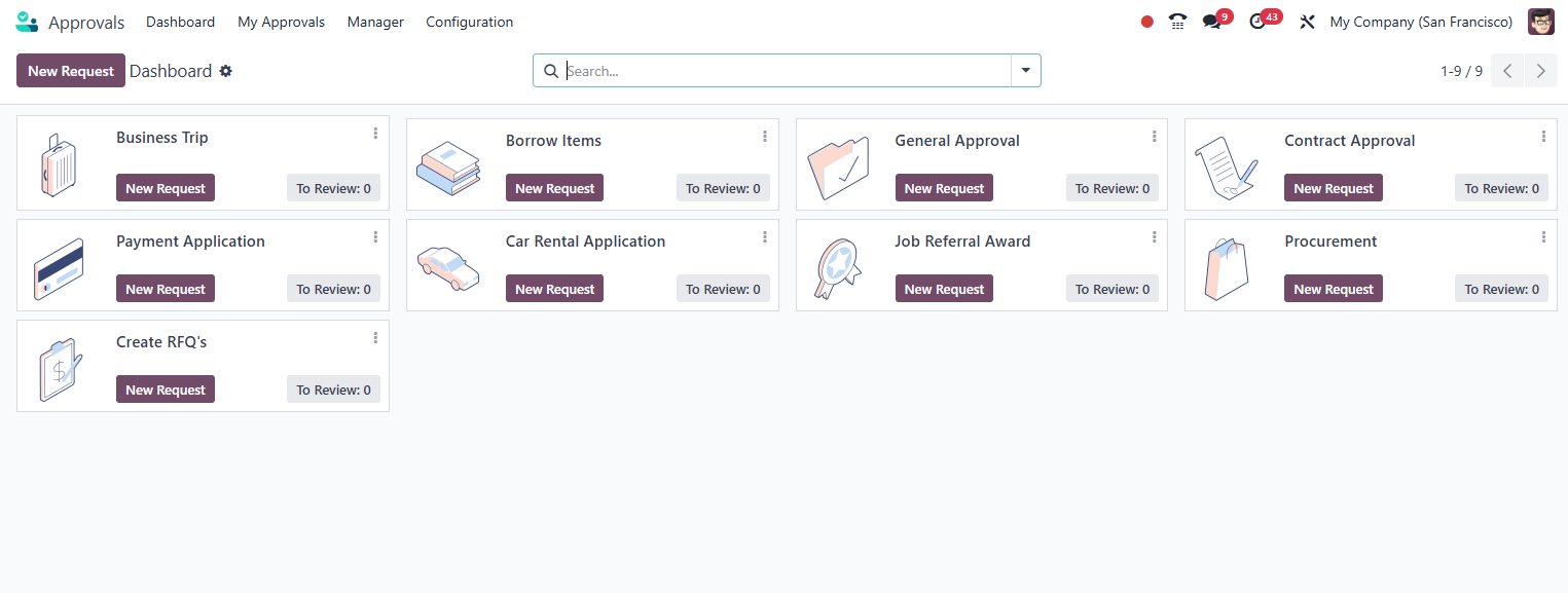 Odoo Approvals