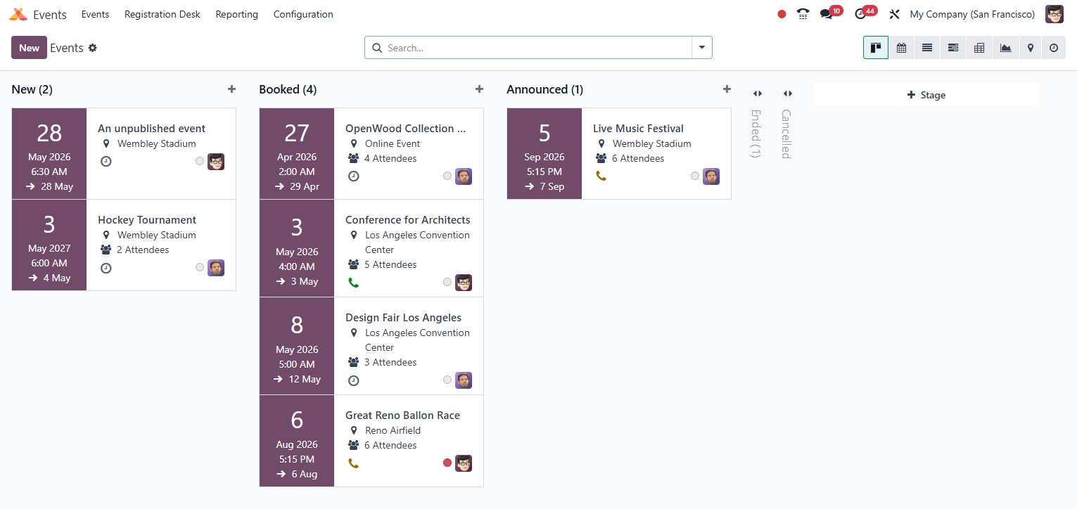 Odoo Events