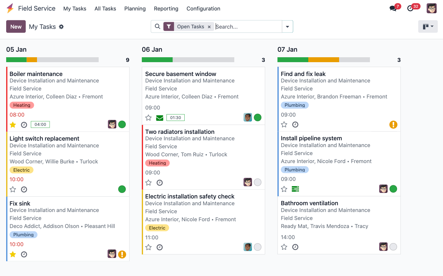 Field Service Odoo